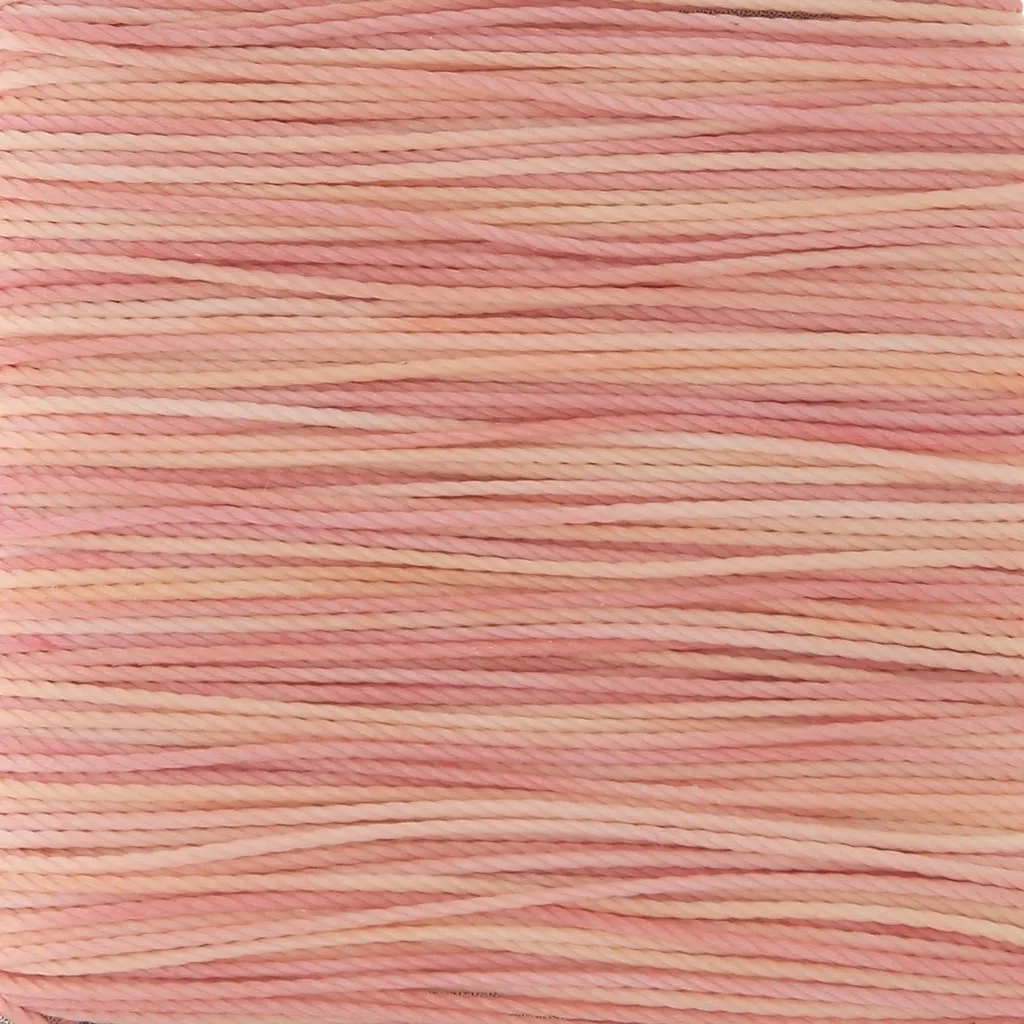 Filo Toho Amiet 0.5 mm - Fine Peach variegated x20m