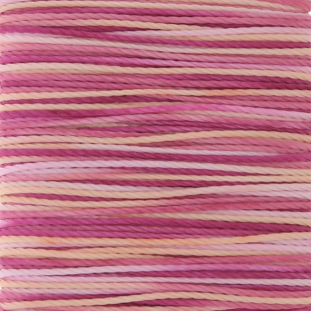 Filo Toho Amiet 0.7 mm - Pink variegated x20m
