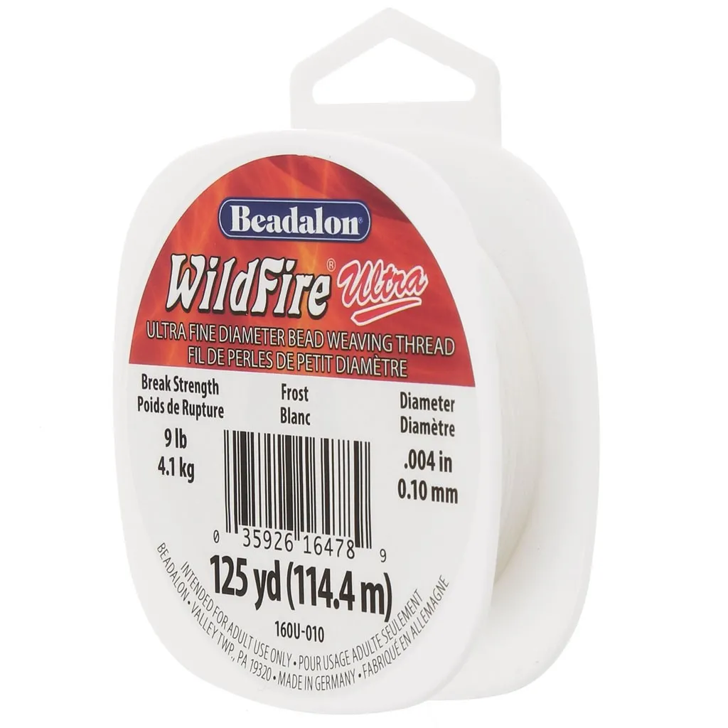 Filo WildFire Ultra 0,10 mm nylon intrecciato - Bianco x114,4 m