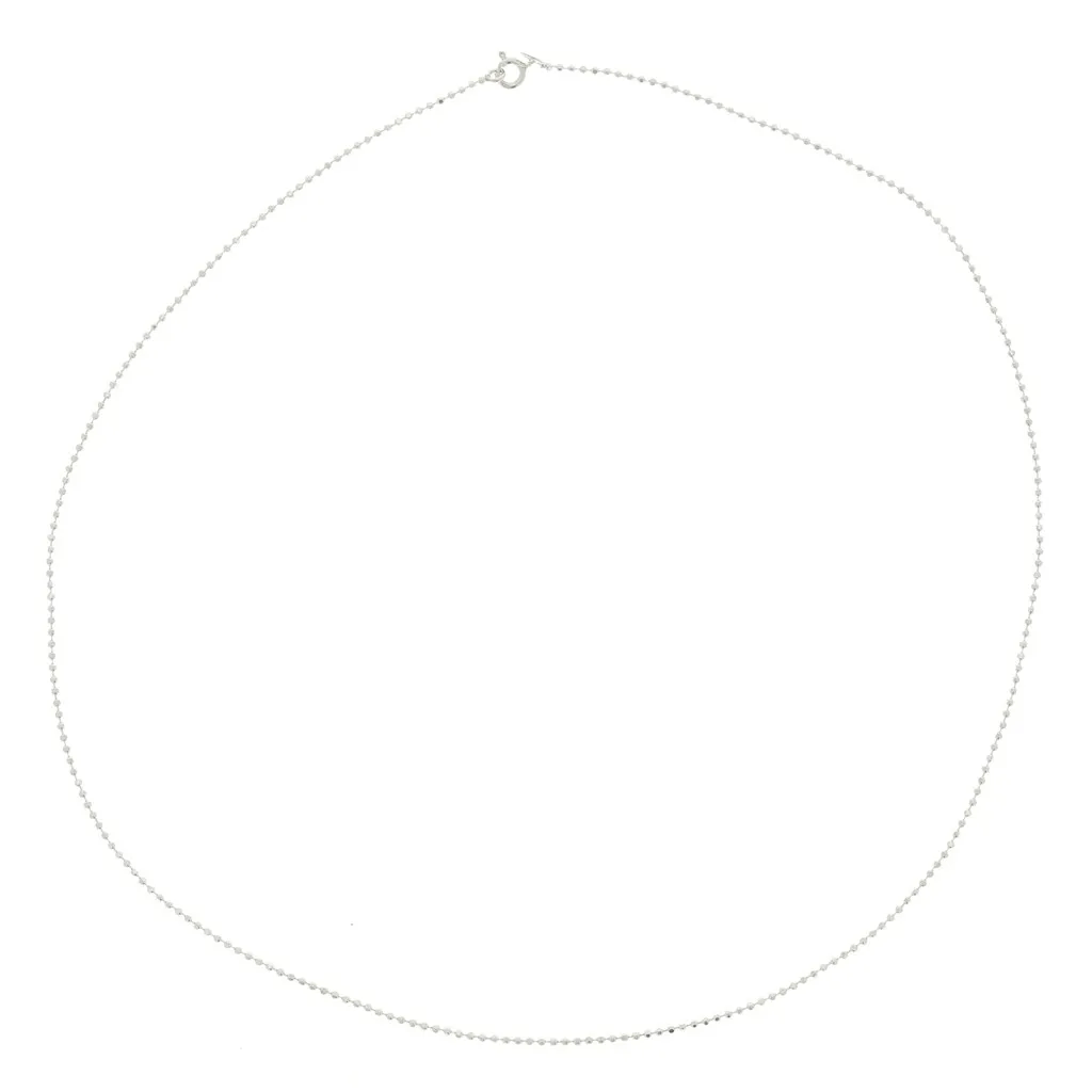 Girocollo a palline diamantate 1,45 mm in Argento 925 x50cm
