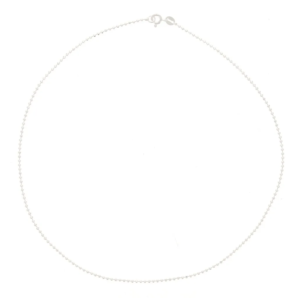 Girocollo a palline diamantato 1,5 mm in Argento 925 x38cm