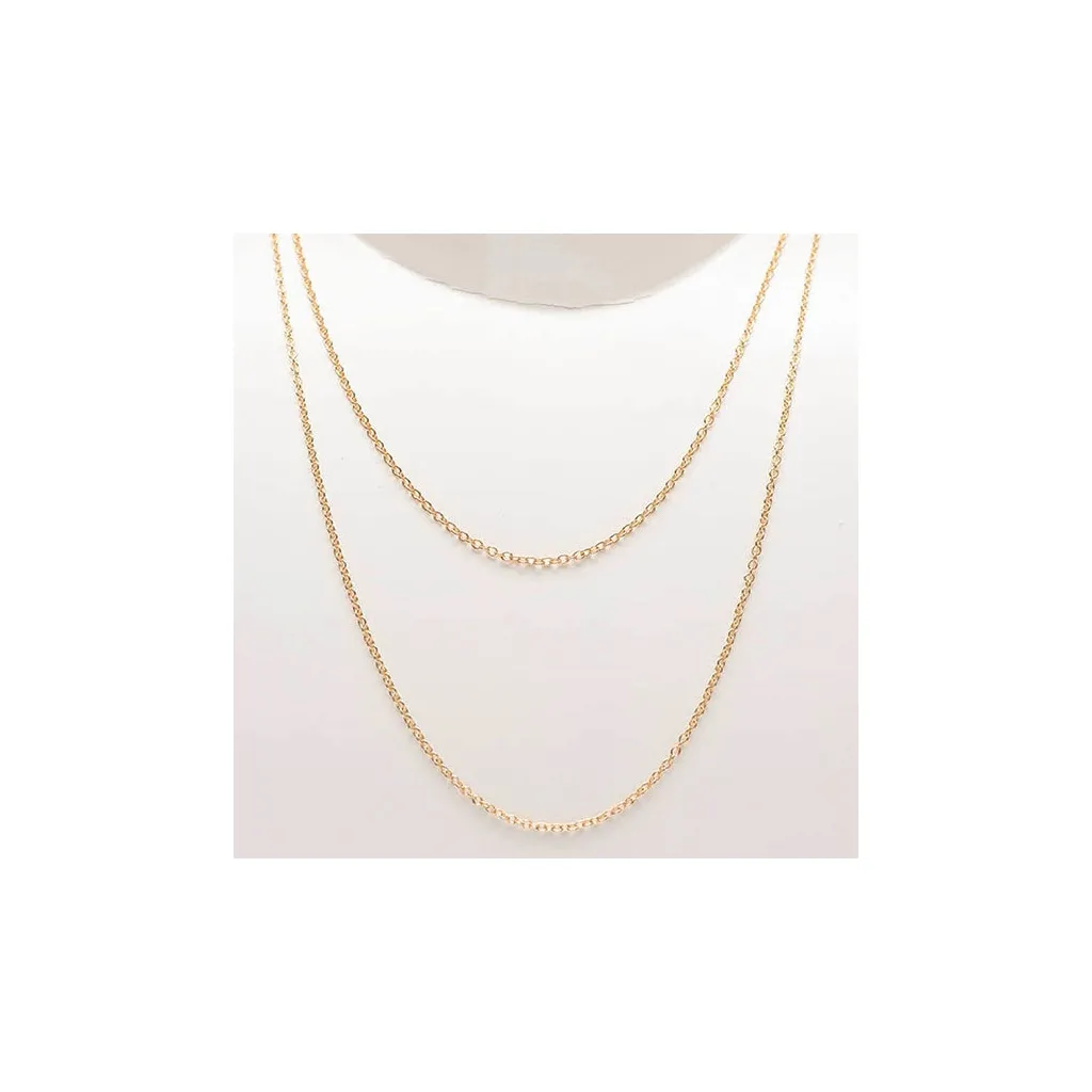 Girocollo doppia lunghezza Magical Summer 55 e 45 cm dorato