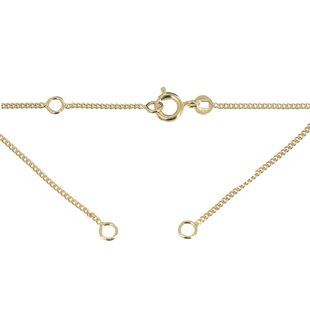 Girocollo maglia grumetta limata mm. 1.2 plaqué or 3 microns x42 cm