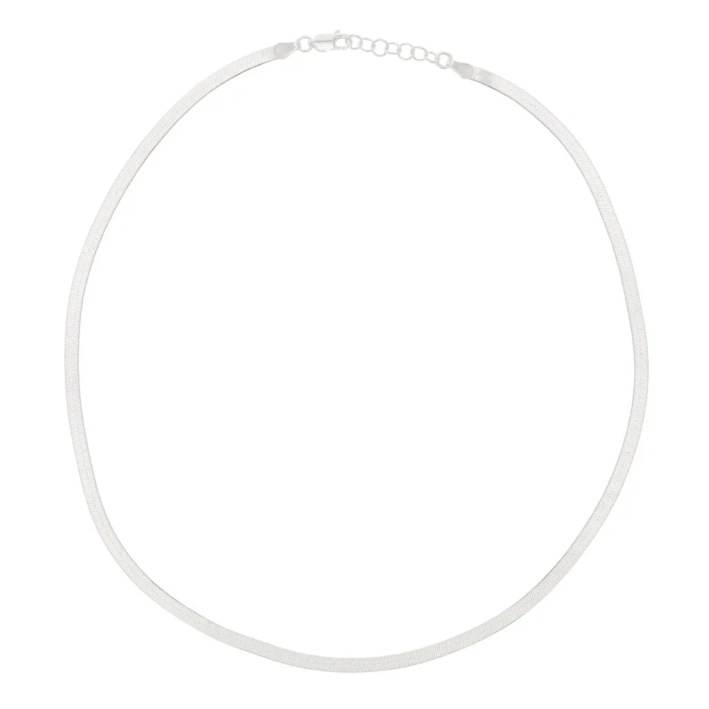 Girocollo maglia specchio 3.4 mm - Argento 925 x43cm