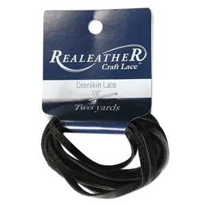 Laccetto camoscio mm. 3 Nero x 1.8m