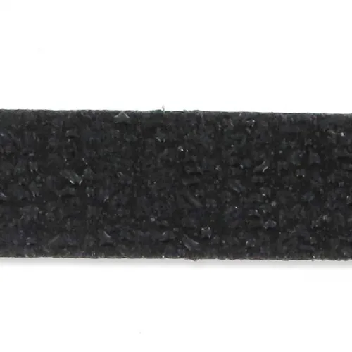 Laccetto cuoio a tessitura mm. 10 Nero x30cm