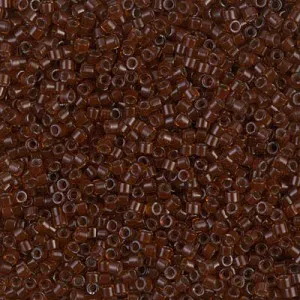 Miyuki Delica 11/0 DB1392 - Dark Topaz Lined Rootbeer x8g