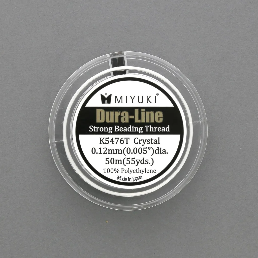 Miyuki Dura-Line filo nylon intrecciato 0.12 mm Crystal x50 m