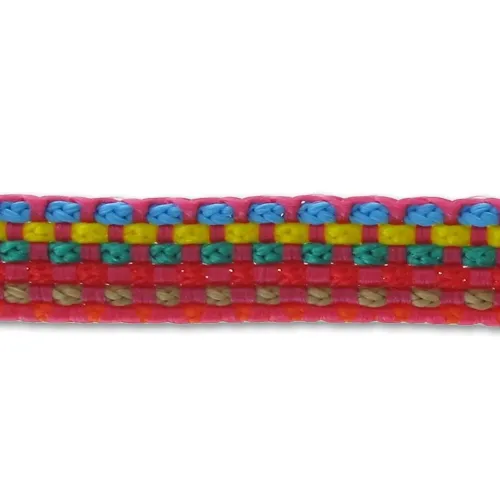 Nastro tessuto 10 mm Multi Rosa x 3m