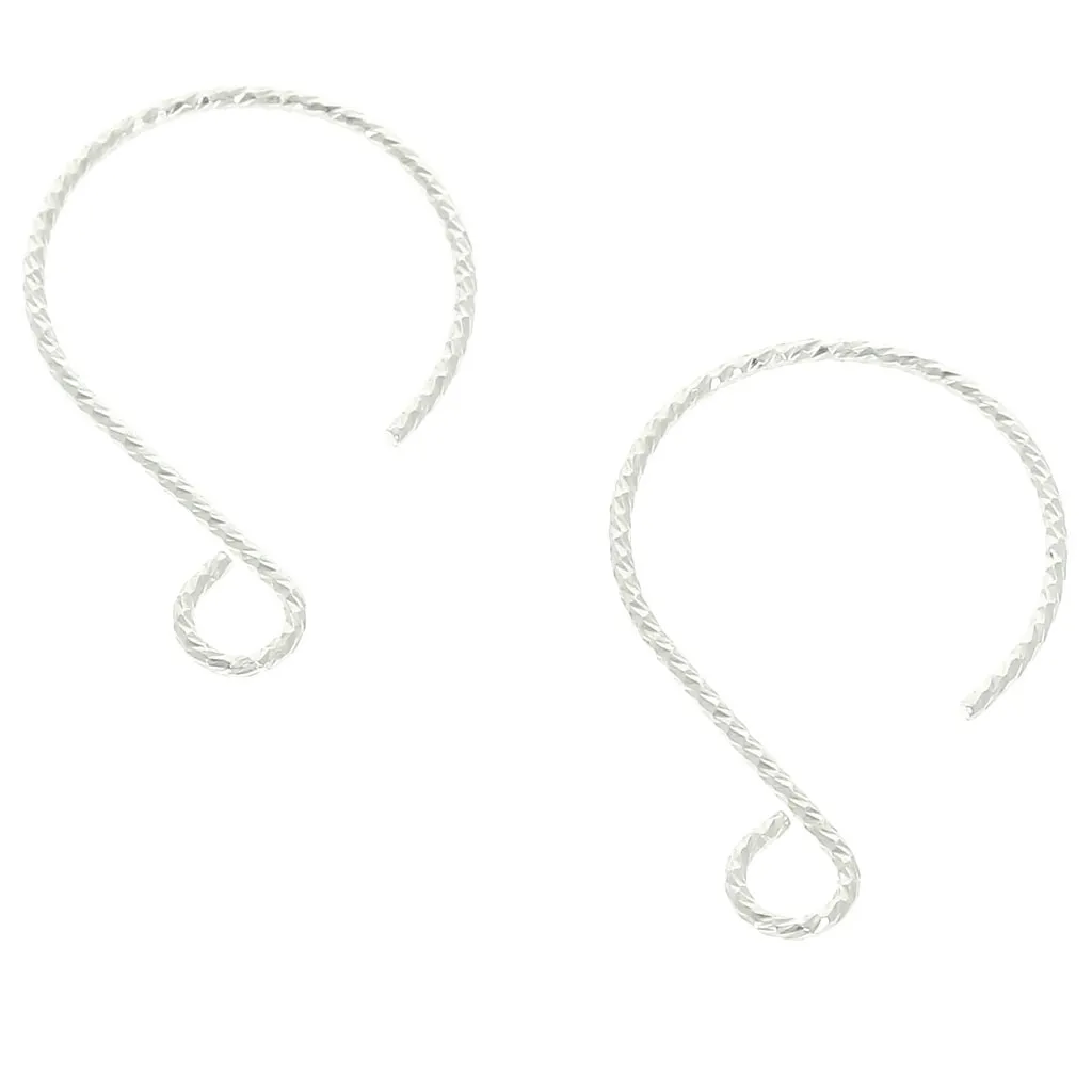 Orecchini tondi fili lavorati 23 mm in Argento 925 x2