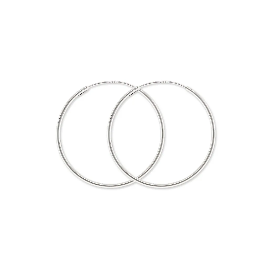 Orecchini tondi mm. 30  in Argento 925 x2