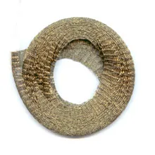 Organza Metallica mm. 6 verdone militare x m. 2