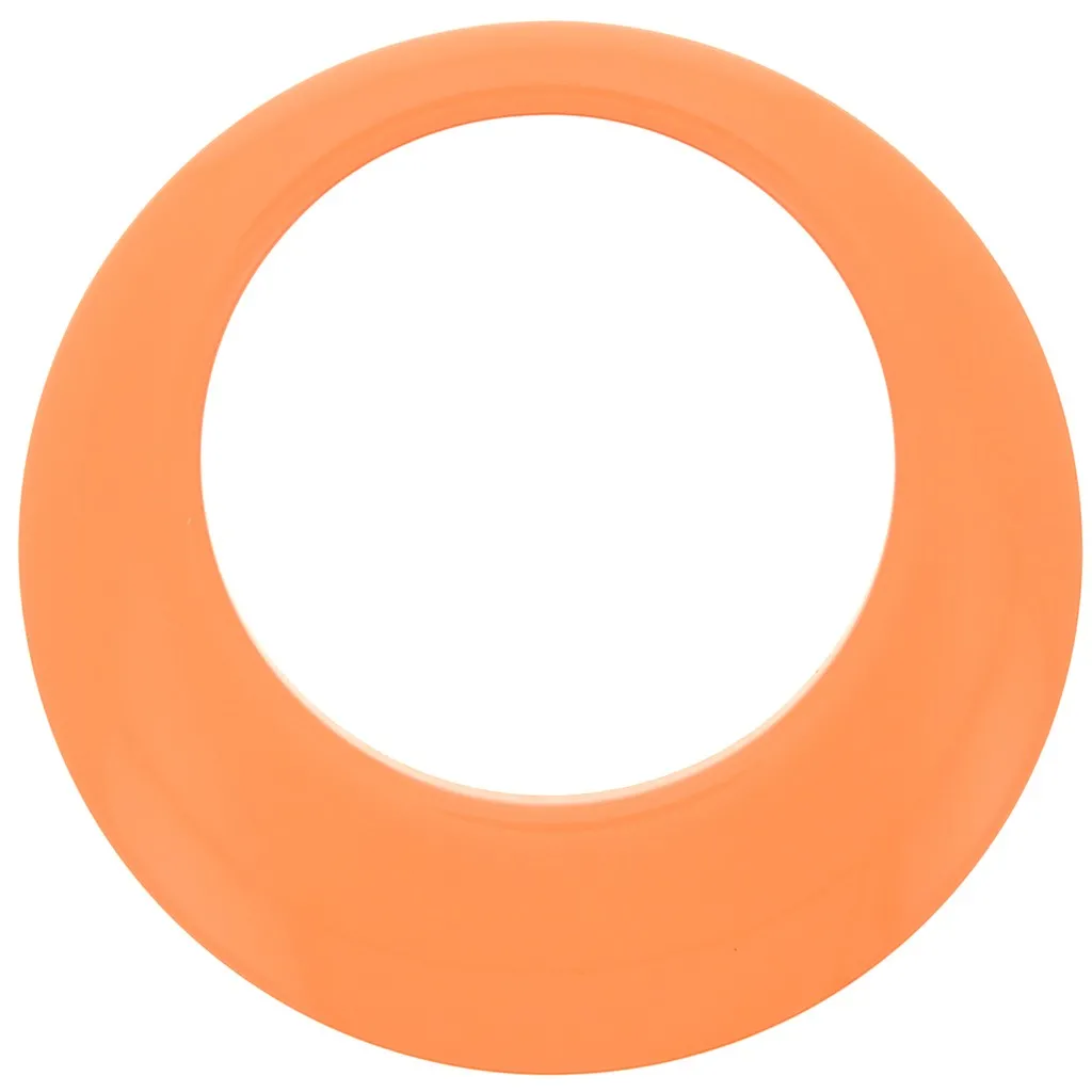 Pendente a cerchio scavato in resina opaca 50 mm - Corallo x1