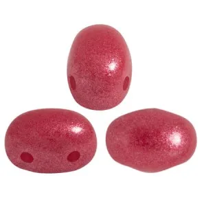 Perle in vetro Samos® di Puca® 7x5 mm Coral Pearl x10g