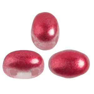 Perle in vetro Samos® di Puca® 7x5 mm Ice Slushy Cherry x10g