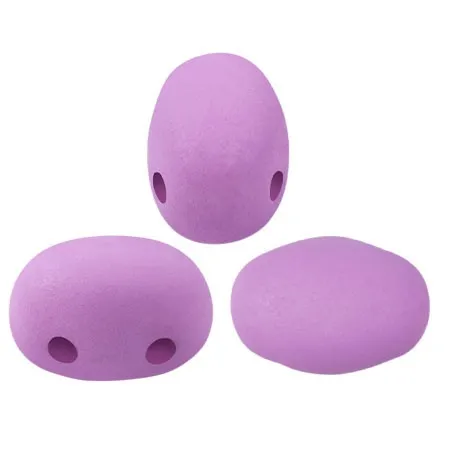 Perle in vetro Samos® di Puca® 7x5 mm La Divine Lilac Mat x10g