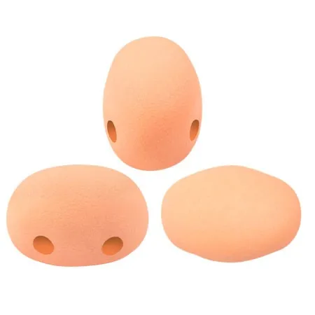 Perle in vetro Samos® di Puca® 7x5 mm La Divine Peach Mat x10g