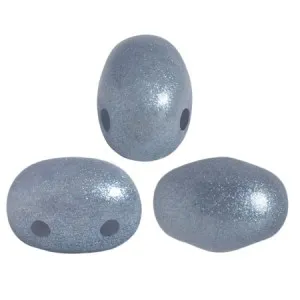 Perle in vetro Samos® di Puca® 7x5 mm Light Blue Pearl x10g