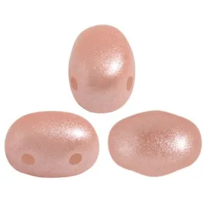 Perle in vetro Samos® di Puca® 7x5 mm Light Peach Pearl x10g