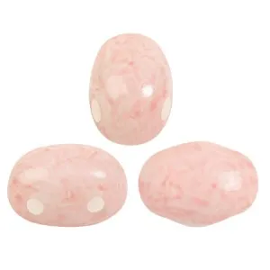 Perle in vetro Samos® di Puca® 7x5 mm Milky Peach x10g