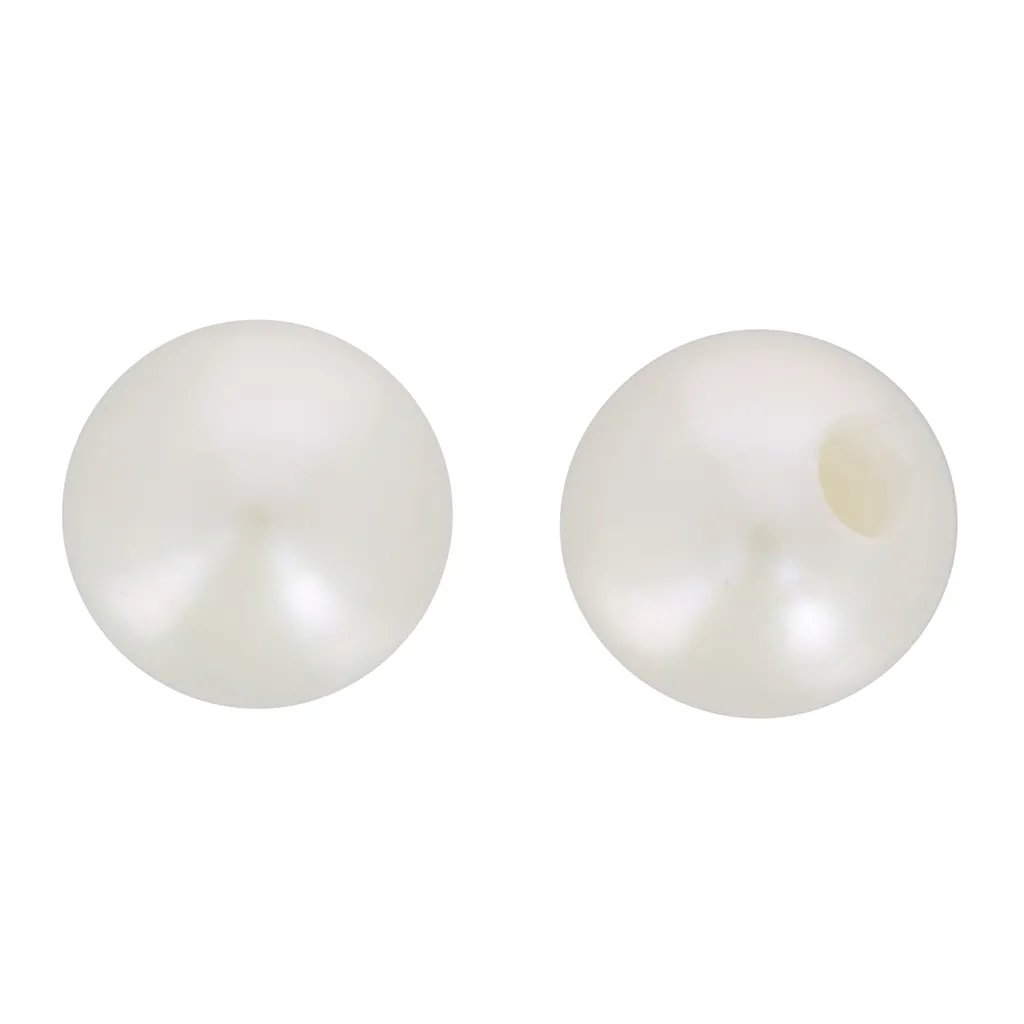 Perle rotonde semiperlate d'acqua dolce 3 mm - Grado AA+ - Bianco x2