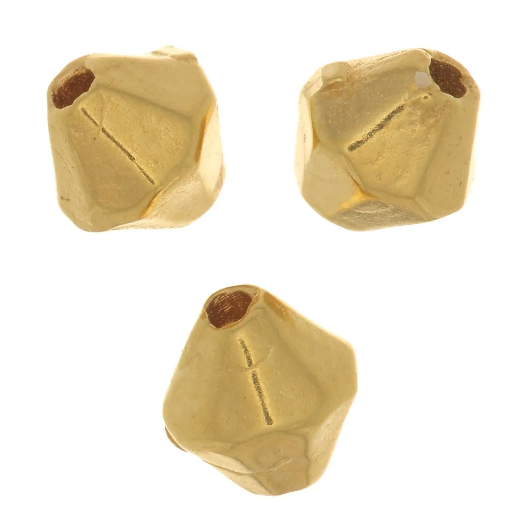 Perline bicone 4 mm - placcato oro 3 micron x4