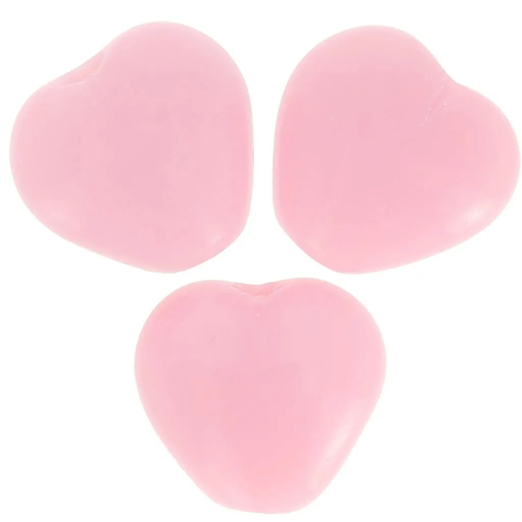 Perline cuore 6x6,5 mm - Rosa opaco x10g