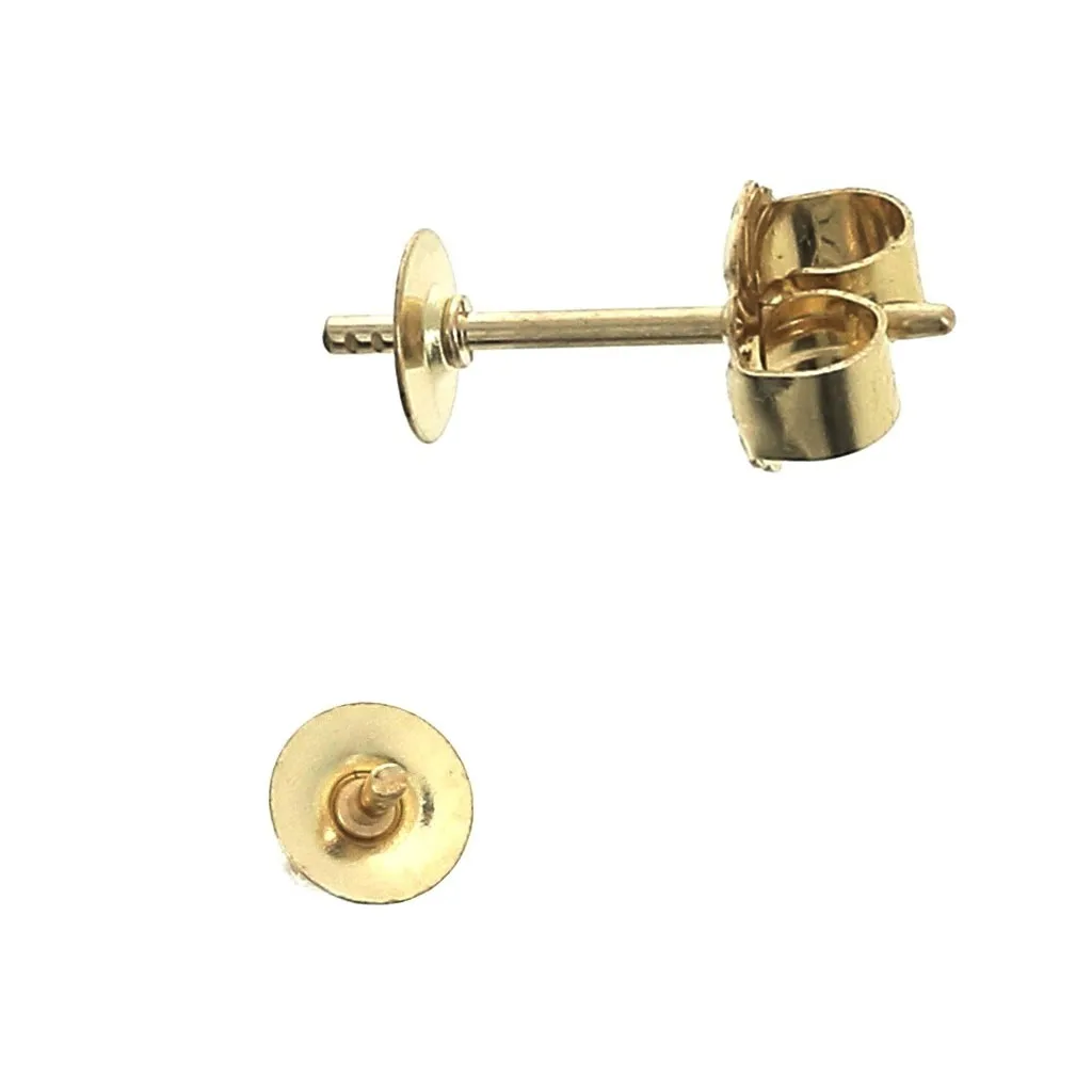 Perni per orecchini 0.8 mm in Gold filled x2