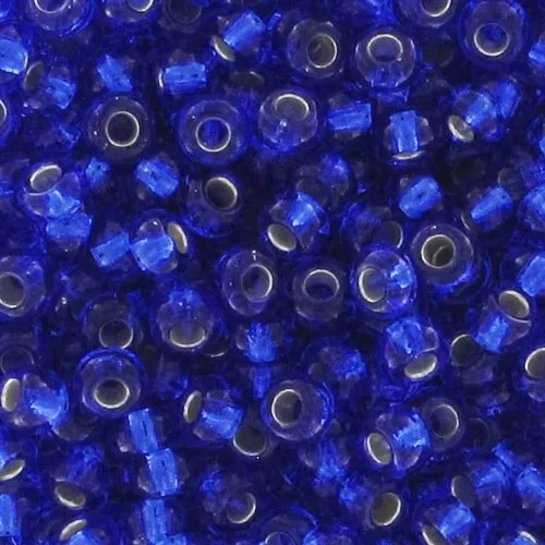 Rockery 9/0 2,5 mm - Zaffiro rivestito in argento x250g