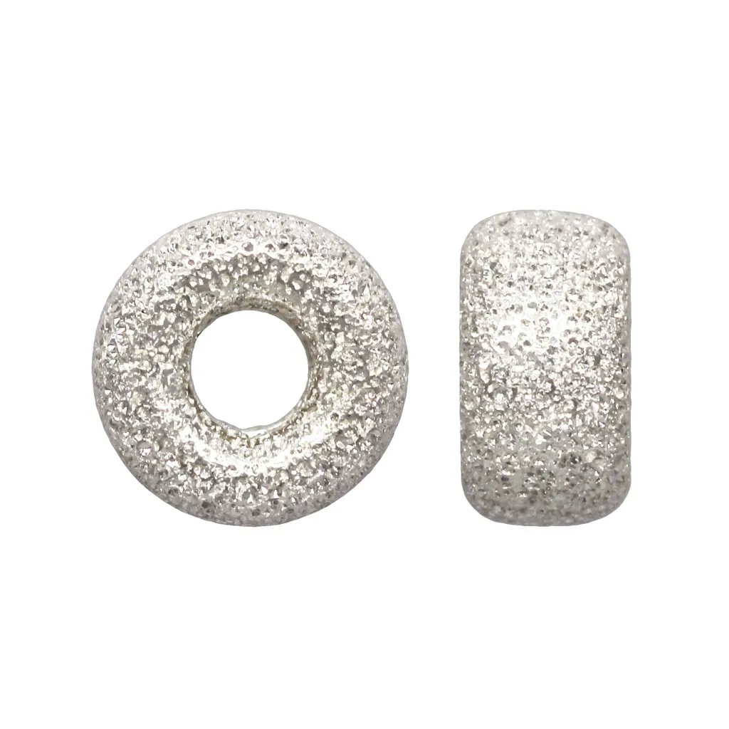 Rondelle diamantate 5x3 mm in Argento 925 x4