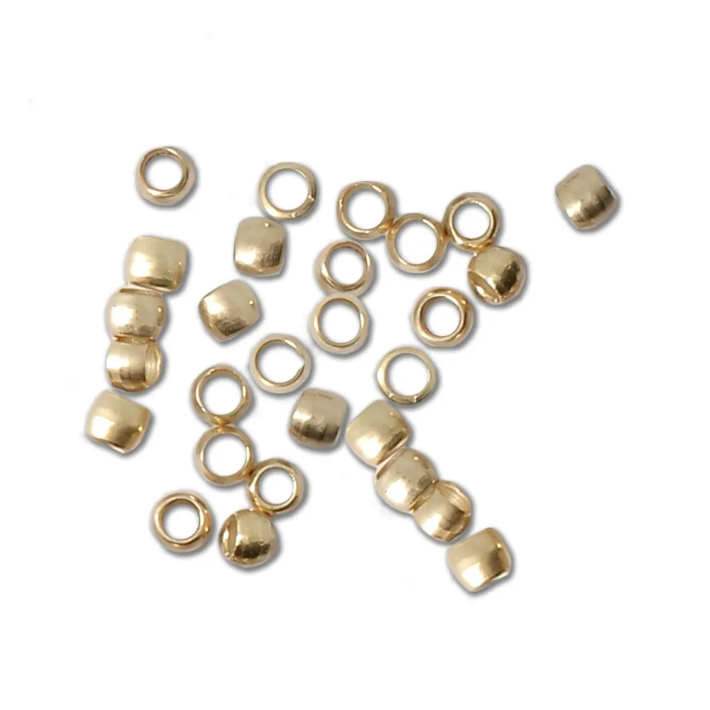 Schiaccini 2 mm - Fabbricazione europea - dorato satinato 50