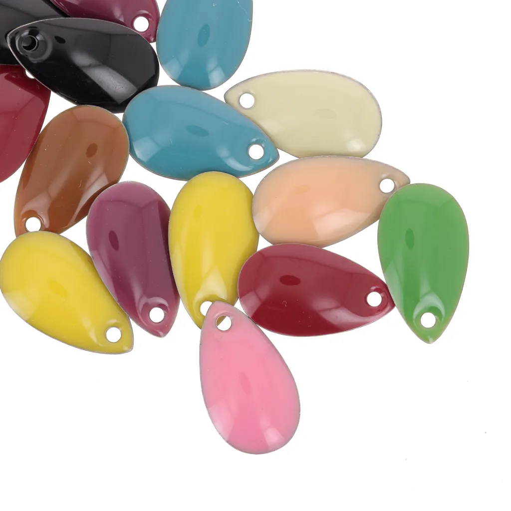 Set di Zecchini a goccia 14x8 mm in resina epossidica - Multicolore x20