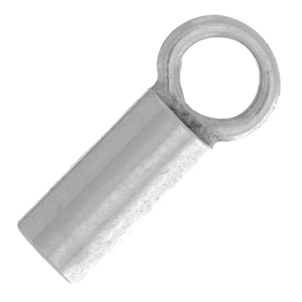 Tappi terminali per corda da 1 mm - Placcatura argento antico x10