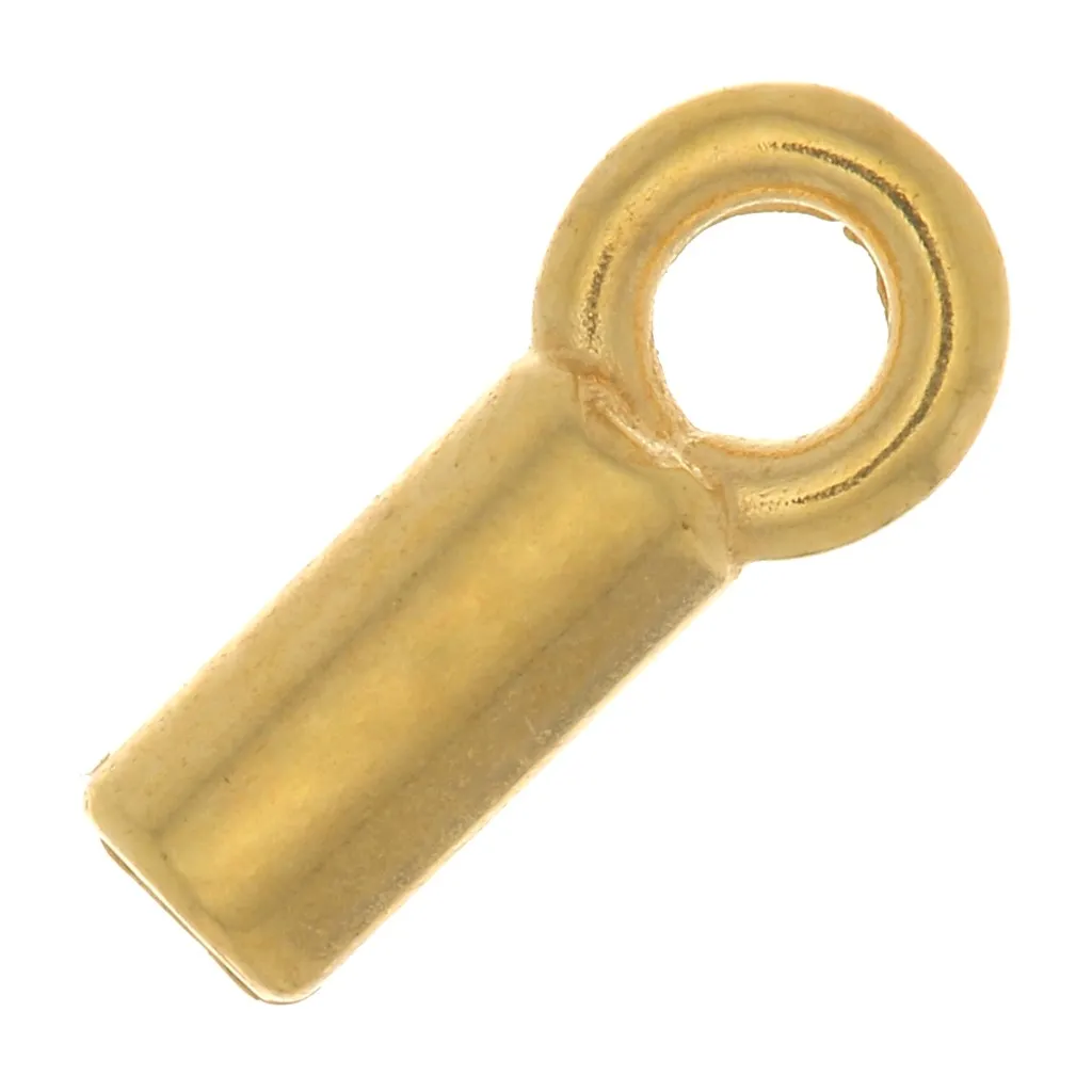 Terminale per cordone da 1 mm - Placcato oro 3 micron x4