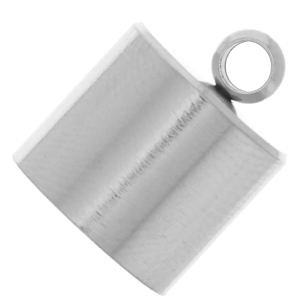 Terminali cilindrici per cordoncini 10 mm Acciaio inox 303 x4