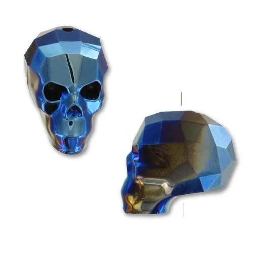 Teschio PureCrystal 5750 13 mm Crystal Metallic Blue 2X x1