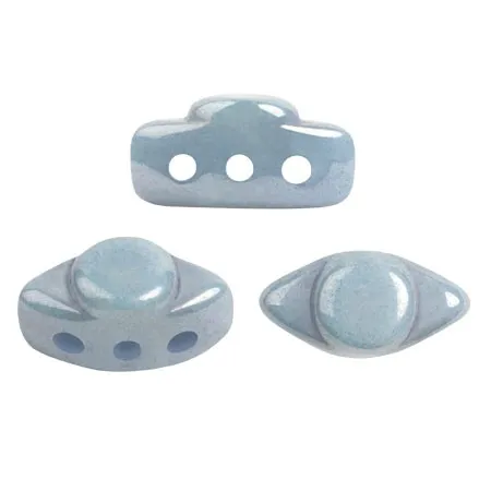 Volos® di Puca® 4x8 mm - Opaque Blue Ceramic Look x10g