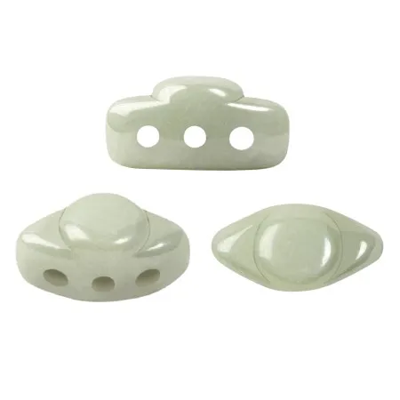 Volos® di Puca® 4x8 mm - Opaque Light Green Ceramic Look x10g