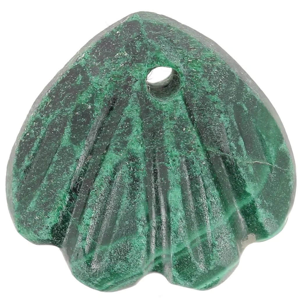 Zecchino conchiglia da 12 mm - Malachite x1