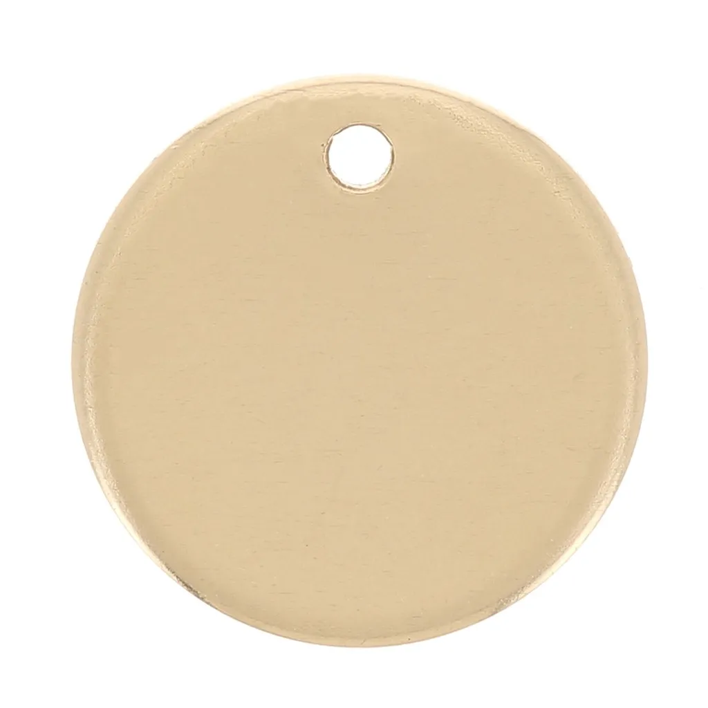 Zecchino rotondo 10 mm - spessore 0,8 mm - Gold filled x1