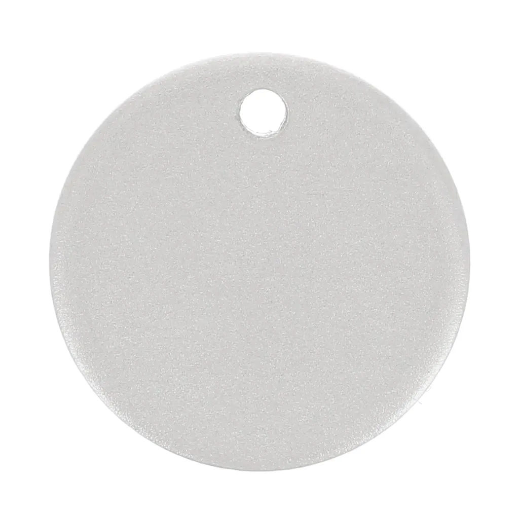 Zecchino rotondo10 mm - spessore 0,8 mm - Argento 925 mat x1