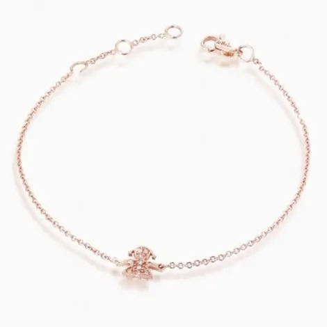 Le Bebé Bracciale Le Briciole Bambina Oro Rosa LBB328