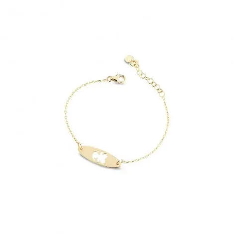 Le Bebé i Classici Primegioie Bracciale Piastrina Bimba Oro Giallo PMG012