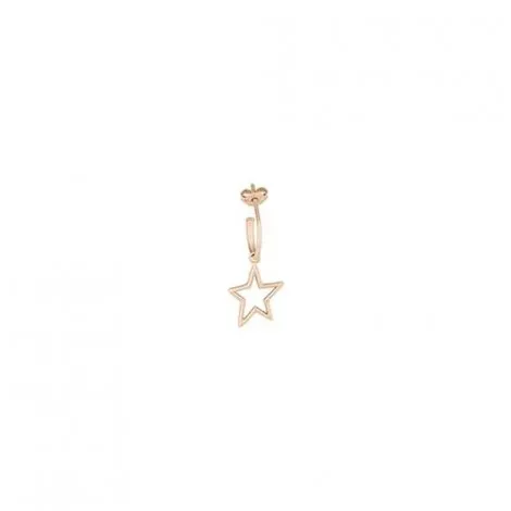 Monoorecchino Donna Cerchietto con Stellina Oro Rosa 9kt GORA+GOSTE