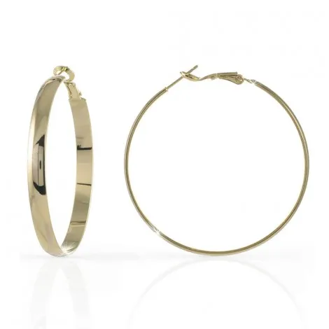 Orecchini Bronzo Giallo Cerchi Grandi Unoaerre EXO347/99