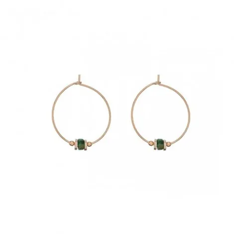 Orecchini Cerchio Donna Alisia Paloma Argento 925 Dorato Turchese AL1983