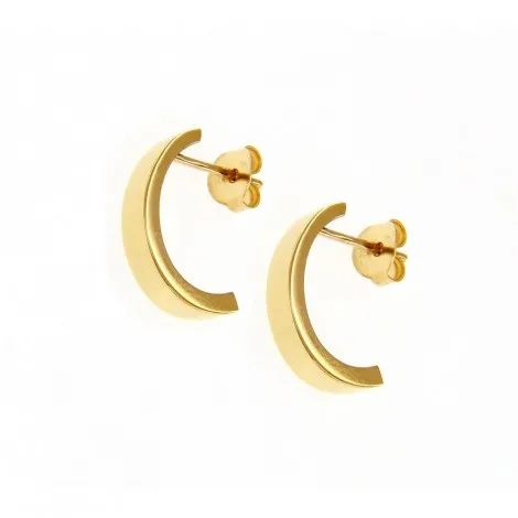 Orecchini Semicerchi Oro Giallo 9kt Grandi