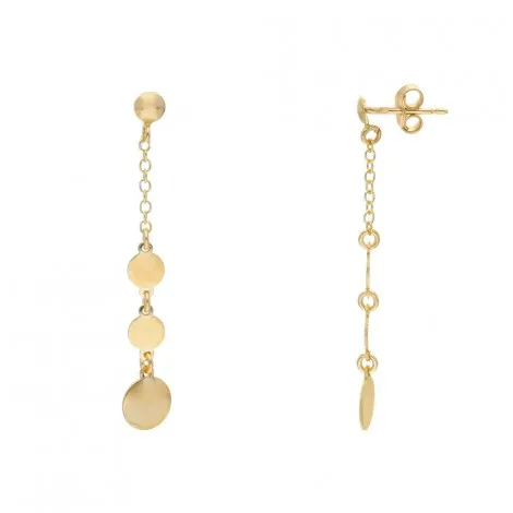 Orecchini Pendenti Fantasia in Oro Giallo 9kt