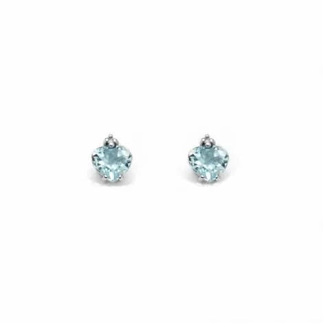 Orecchini Miluna Acquamarina Cuore 1,28 ct Diamanti 0,2ct ERD2522