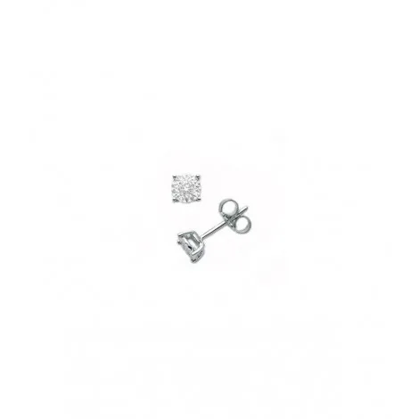 Orecchini Punto Luce Miluna Oro Bianco 9 Kt Diamanti 0,02 ct ERD2317X